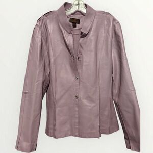 Women's Mauve Danier Leather Jacket Sz X-Large